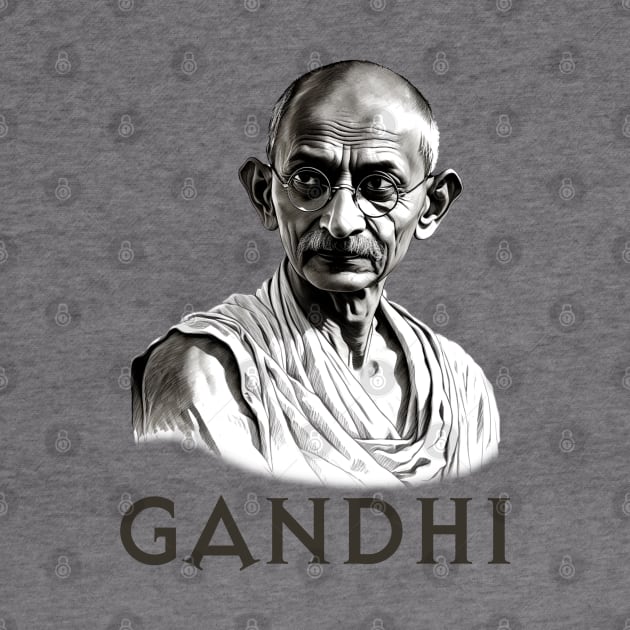 Mahatma Gandhi by UrbanLifeApparel